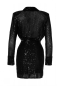 Preview: Paillettenkleid black cherry