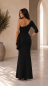 Preview: Abendkleid Dilber   Oneshoulder schwarz