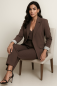 Preview: Blazer und Hose Set braun