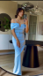 Preview: Abendkleid Mavi mit Steinen