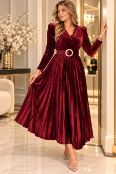 Kleid Velvet bordeaux