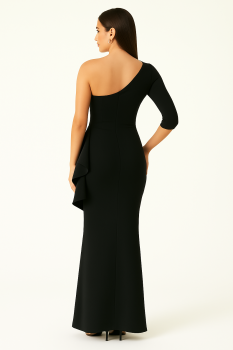 Abendkleid Dilber   Oneshoulder schwarz