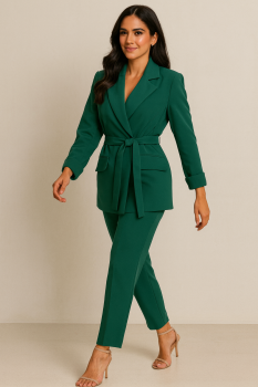 Zweitiler Blazer Hose grün