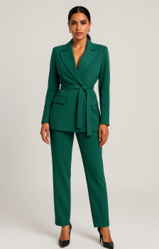 Zweitiler Blazer Hose grün