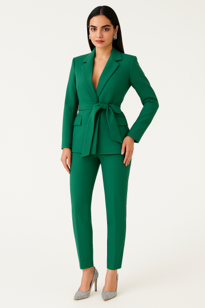 Zweitiler Blazer Hose grün